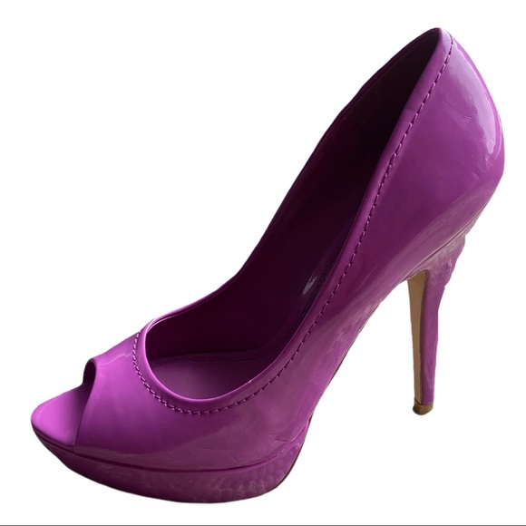 Aldo Shoes - Aldo Patent Leather Platform Peeptoes 39 (US 8.5)